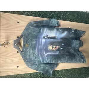 The Mountain Tie-Dye Graphic T-Shirt with Native American Design